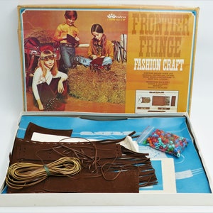 Vintage 1971 Frontier Fringe Fashion Craft Original Box New York