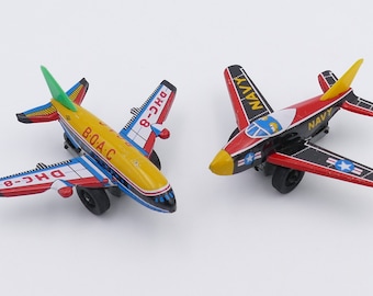 値下げ！ブリキ製　飛行機　ハンドメイド ビンテージ ブリキ リソ 飛行機 / ブリキ リソ パンナム 飛行機