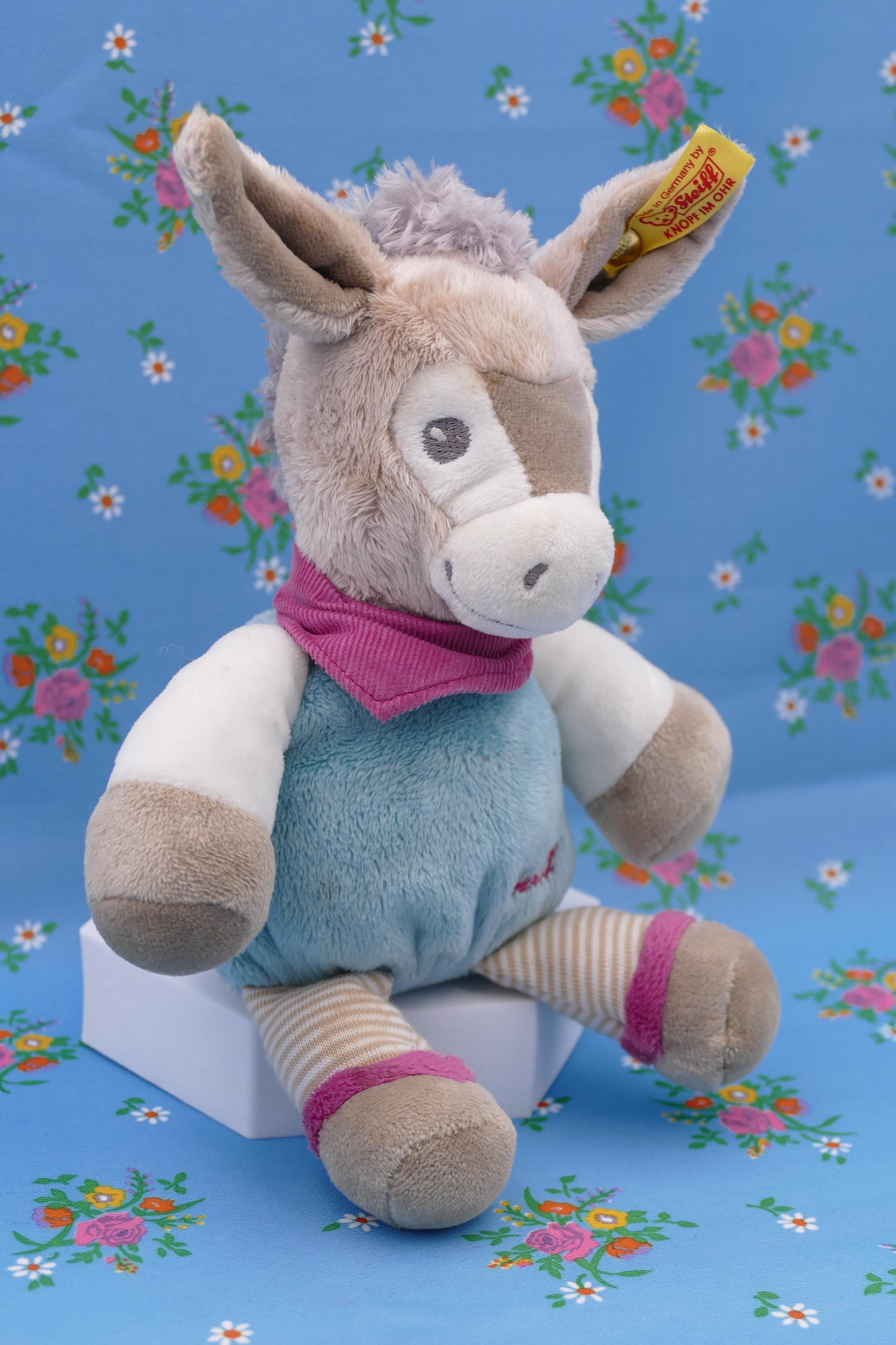 Early 2000s Steiff Baby Issy Donkey Plush Toy 238628 Germany - Etsy