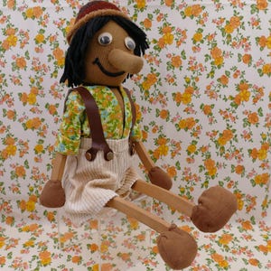 Vintage Hand-made Pinocchio Character Soft Toy