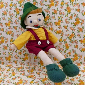 Vintage Hand-made Pinocchio Character Soft Toy