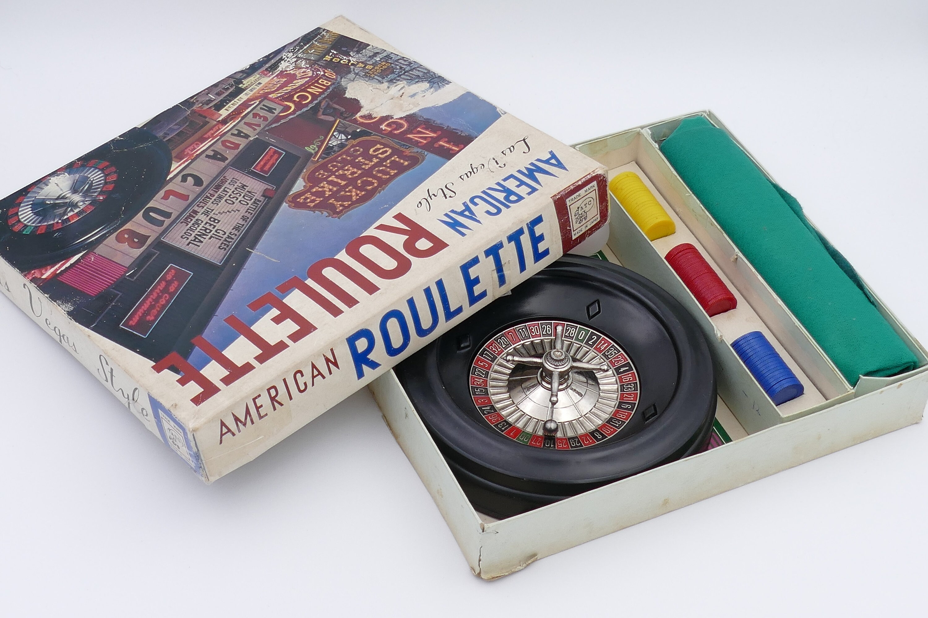 1960's American Las Vegas Style Roulette Original Box Japan