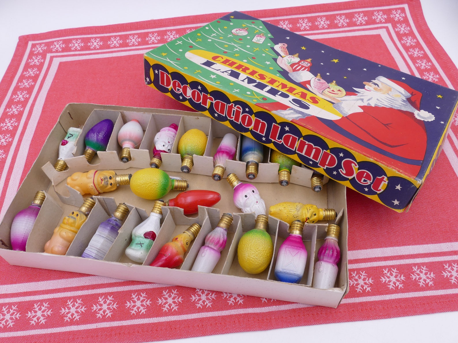 Vintage Midcentury Milk Glass Christmas Lamps Bulbs Christmas Etsy