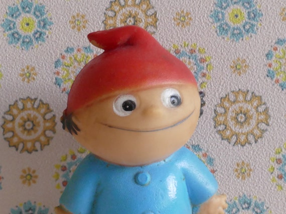 1970 ZDF Mascot Mainzelmannchen Rubber Figurine Germany - Etsy