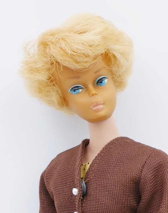 Barbie Fashion Doll vintage 1964 Lemon Blonde Bubblecut 850 Abiti