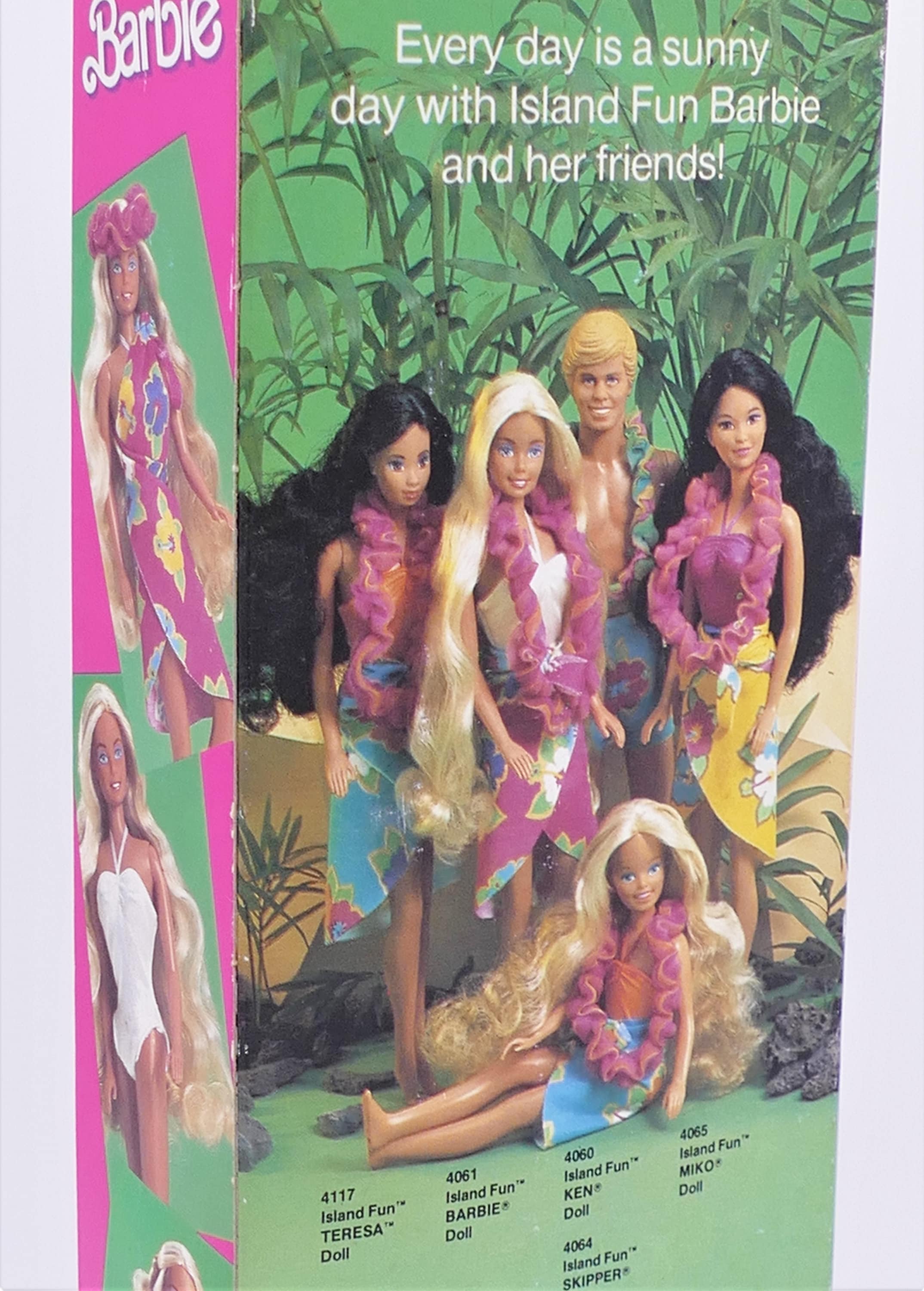 1987 Mattel Island Fun Barbie Fashion Doll NRFB Original Packaging