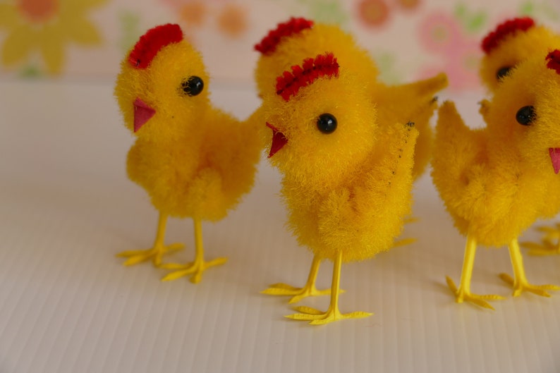 Vintage Chenille Easter Chick Decoration Pipe Cleaner Etsy