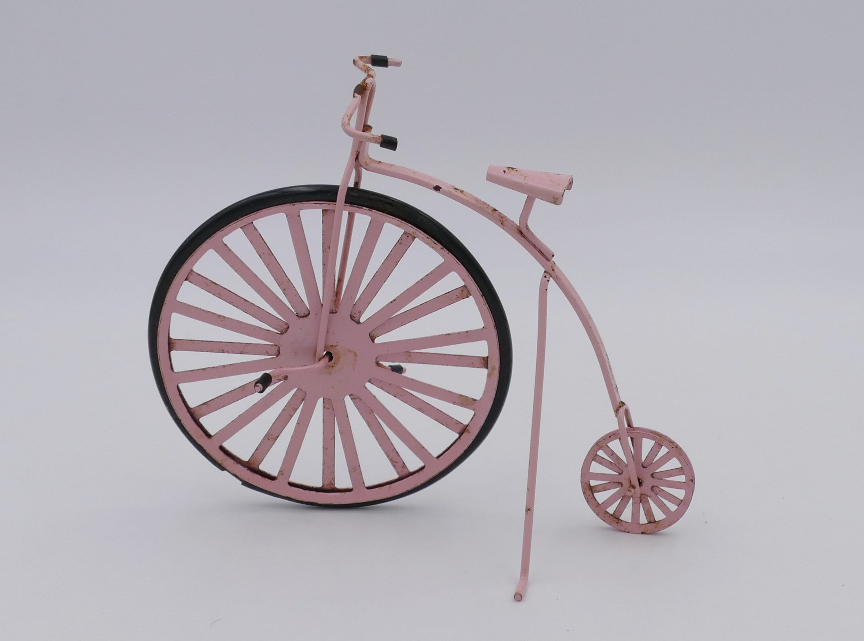 1980 s Pink Metal Penny Farthing Bicycle Ornament Gift Novelty Toys Etsy UK