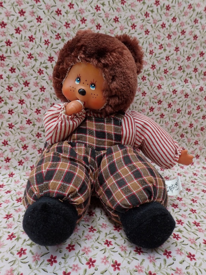 1970's Collectible Monchhichitype Bear ThumbSucking Doll Etsy
