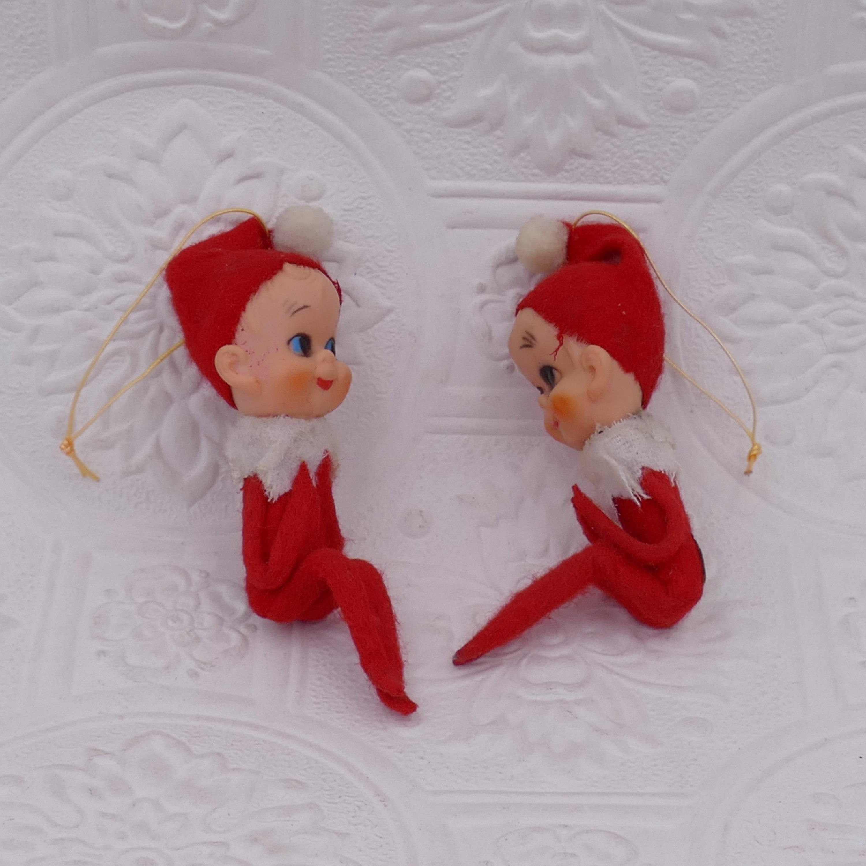 Vintage Mid-century Pair of Christmas Elf Knee-huggers - Etsy