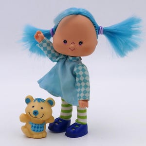 Vintage 1979 Kenner AGC Strawberry Shortcake Blueberry Muffin Doll Pet Mouse Cheesecake