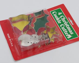 Vintage 1970-tals julkakformsset festliga kakformar dekor vintage hemgjord Fox Run USA