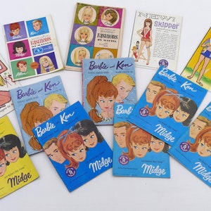 1962 1963 Barbie and Ken Fashion Wardrobe booklets - Pick and Choose option