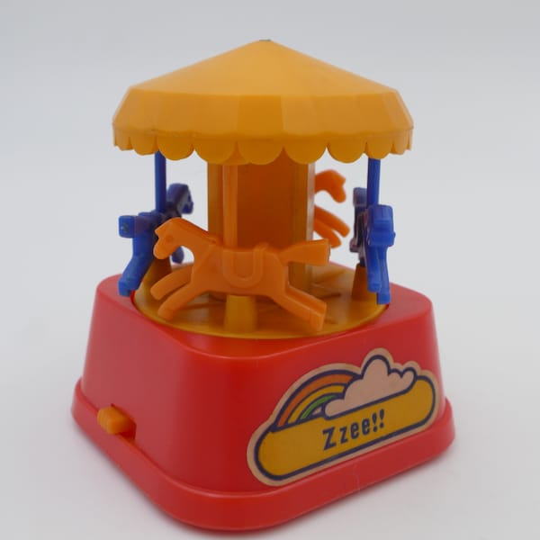 Wind-up 1980's Merry-go-round Toy Novelty Toy