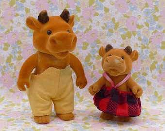 Lata 80. Leśne Rodziny, Krowa, Rodzina, Tata, Dziewczyna, MC, Zabawka, Zabytkowa