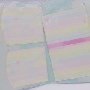 Vintage 1980's Pastel Colors Princess Letter Pack Kawaii
