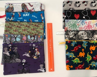 Lined zipper pouch bag makeup bags gift bags pencil case