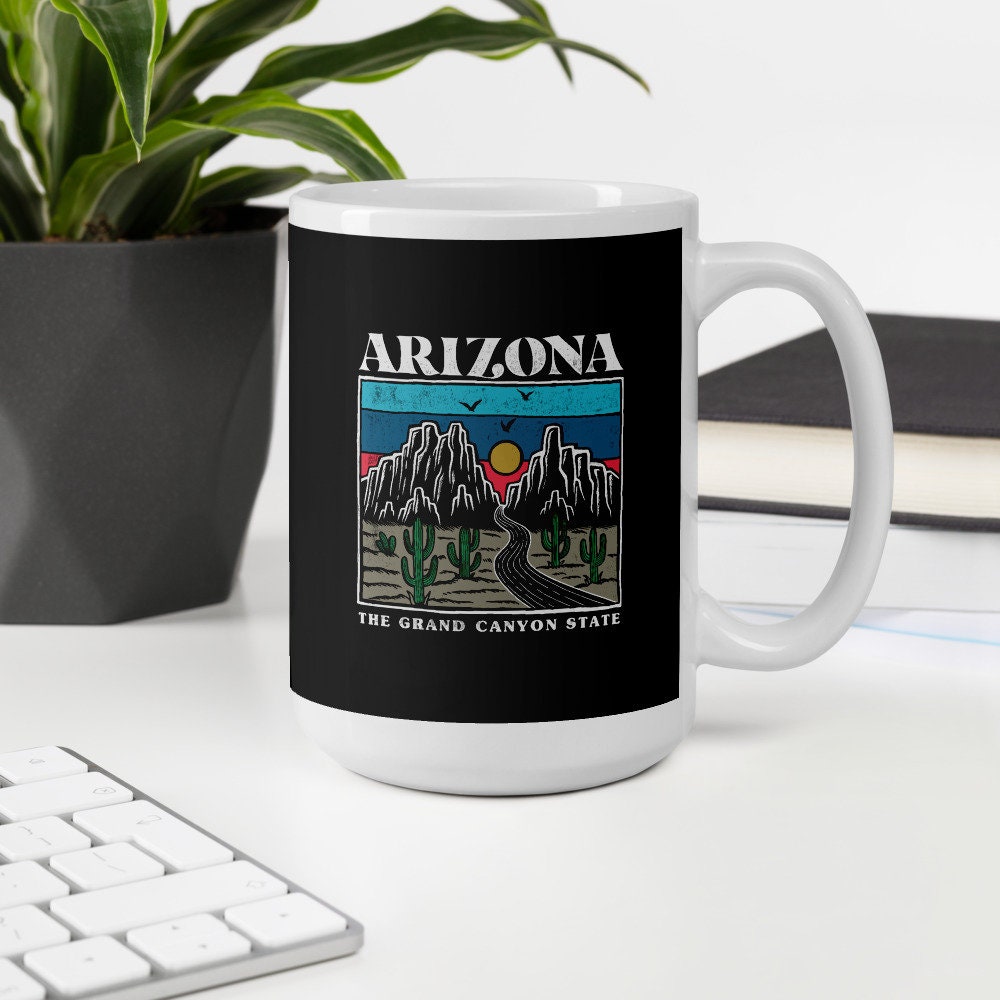 Arizona State Gift Souvenir Arizona Cactus Coffee Cup Mug Etsy