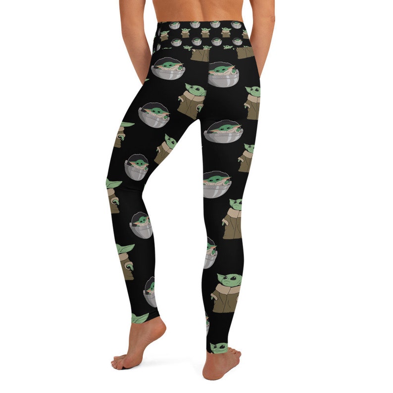Vintage Funny Baby Yoda Yoga Leggings Etsy