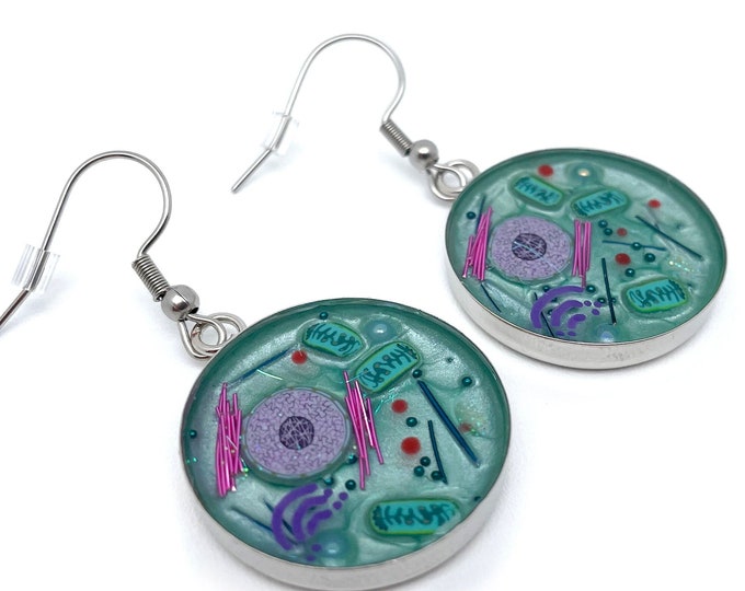 Animal Cell Earrings Biology Earrings Biology Jewellery - Etsy