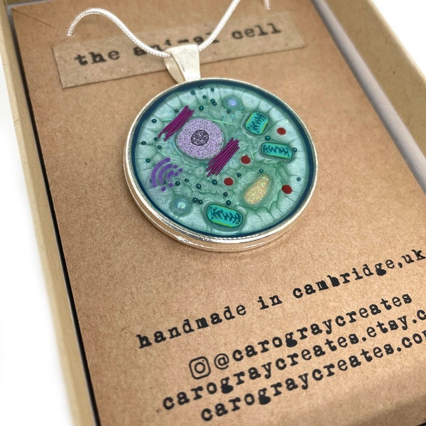 MINI Animal Cell Pendant Necklace - Art Necklace, Biology Jewellery, Science Jewellery, Science Gift, Graduation Gift, Gift for Teacher