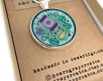 MINI Animal Cell Pendant Necklace - Art Necklace, Biology Jewellery, Science Jewellery, Science Gift, Graduation Gift, Gift for Teacher