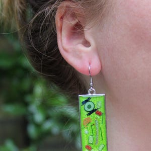 Plant Cell Earrings (Large) - Science Jewelry, Science Gift, STEM, Microbiology, Researcher Gift,  Plant Scientist, Botanist, Plant Lover