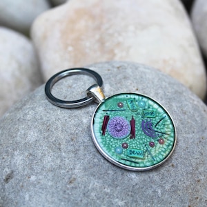 Animal Cell Keychain, Key Ring, Cell Biology, Biology Gift, Science Key ...