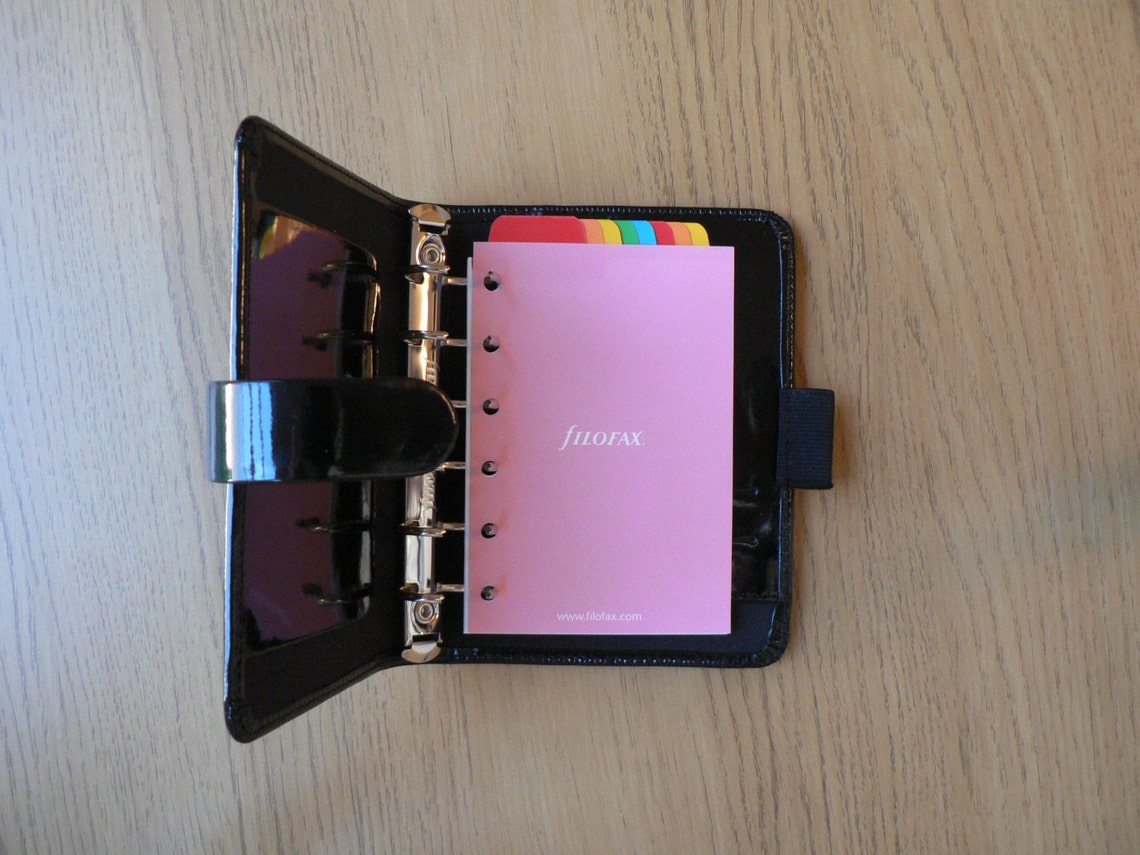 Filofax Pocket Organiser Dividers with 8 Multicoloured Top Etsy