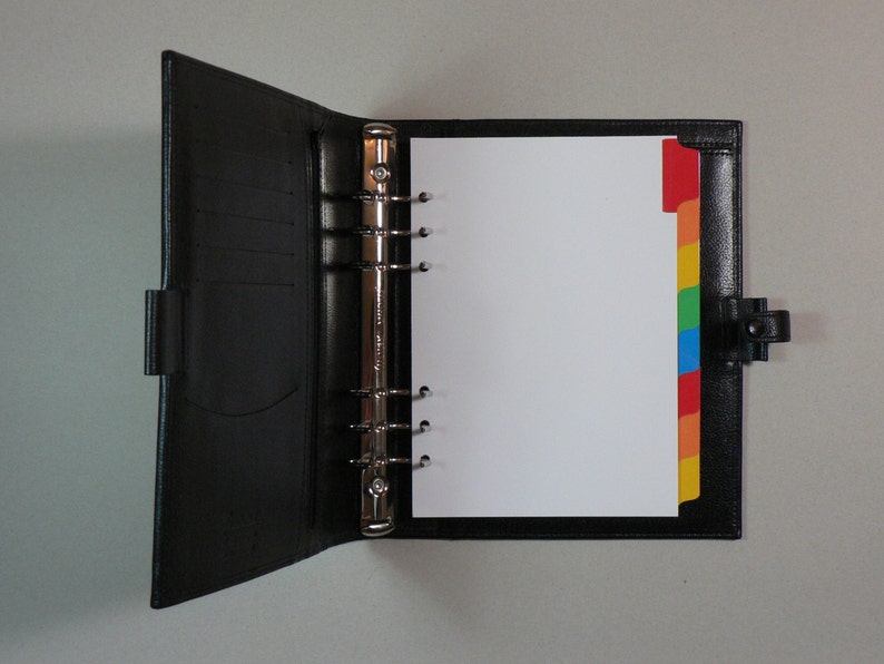 Filofax A5 Organiser Dividers With 8 Multicoloured Mylar Tabs Etsy