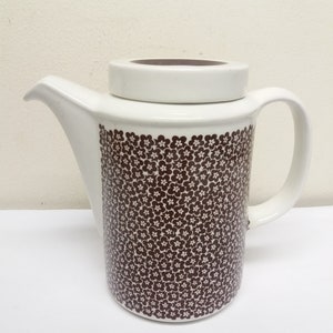 Arabia Finland, Brown Faenza -Coffee Pot, Designed by Inkeri Leivo