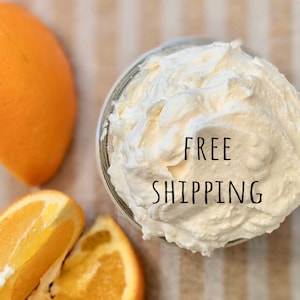CITRUS ORANGE Whipped Tallow Balm, Pure Lotion, Clean Lotion, Tallow Cream, Pure Body Butter, Whipped Tallow Moisturizer, Natural Skin Care