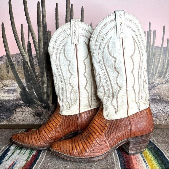 J. Chisholm Western Leather Cowboy Boots