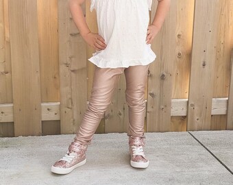 baby pink leather pants