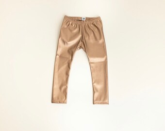 rust leather pants