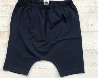 Harem Shorts/ Harem shorties/ navy blue shorts/ baby boy shorts shorts/ navy boy shorts/ toddler shorts/ baby shorts - Navy