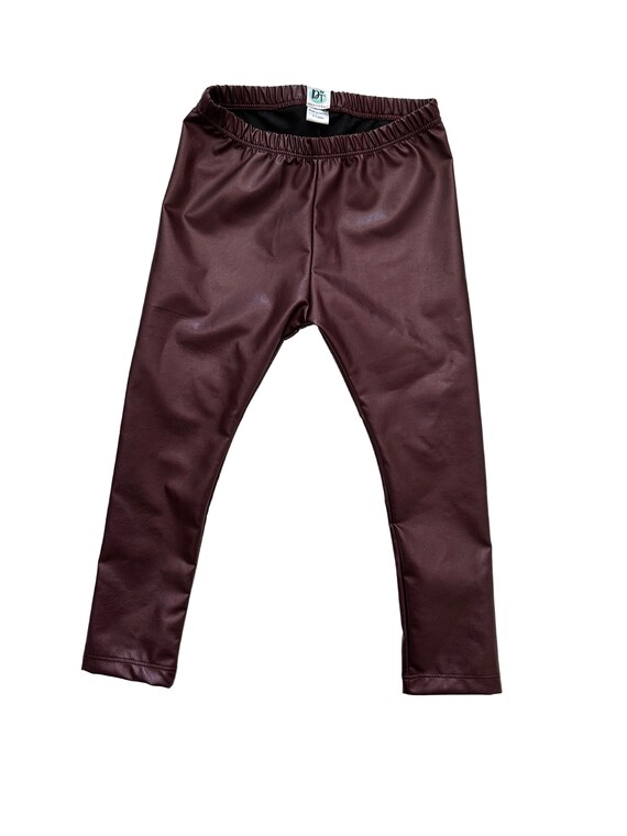 Faux leather baby leggings best sale