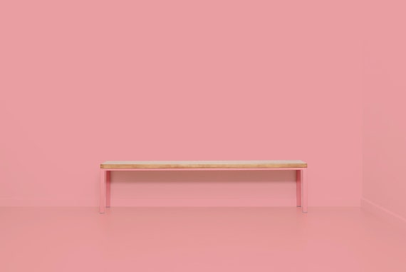 Bank Aus Recyceltem Bauholz Eisen Simpelveld Altrosa Etsy