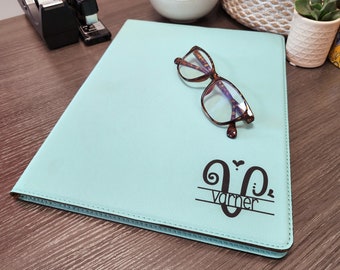 Leather Portfolio Notepad - New Job Gift - Corporate Bulk Discount - Graduation Gift Idea - College Graduate