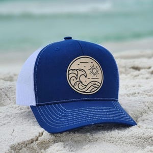 Richardson 112 Trucker Cap: Beach Wave Design, Outdoor Accessory