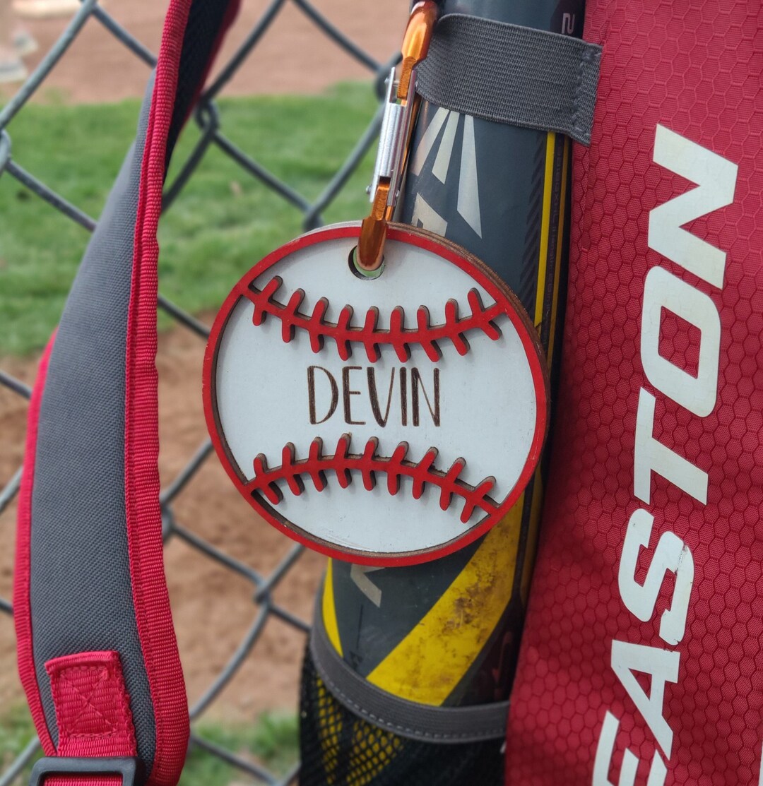 Custom Engraved Baseball Tag Back to School Baseball Etsy