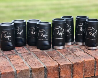 Bulk Business Logo Can Cooler Koozie - Available in Standard & Skinny Can Sizes, Engraved with Your Company Logo, Great Swag, Gifts, Goodies