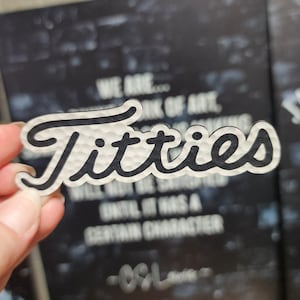 Golf Play On Words Cap Patch, Laser Engraved Leatherette