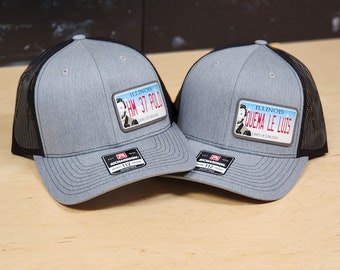 Customizable Personalized License Plate Trucker Hat – Car Lover Gift