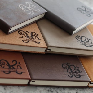 Personalized Journal - Leather Journal With Lined Pages - Graduation Gifts - Writers - Journaling - Father&#39;s and Mother&#39;s Day - 7&quot; x 9 3/4&quot;