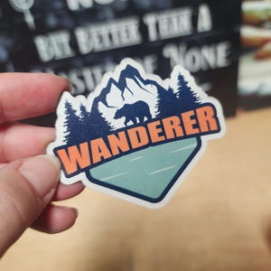 Adventure Awaits The Wanderer Cap Patch, UV Printed Faux Leather