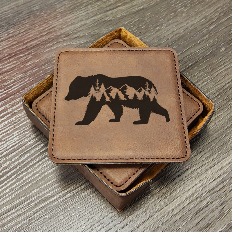 Bear Coasters - Etsy