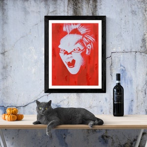 Red Vampire The Lost Boys A4 Sized Print. 1980's Cult Film Gifts.