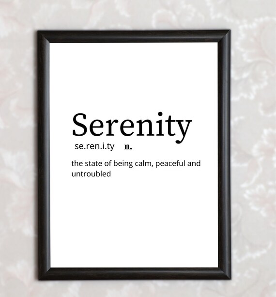Serenity Wall Art Digital Download, Recovery Gifts, Sober Gifts, Sobriety Wall Art, Addiction Recovery Wall Art, Sobriety poster