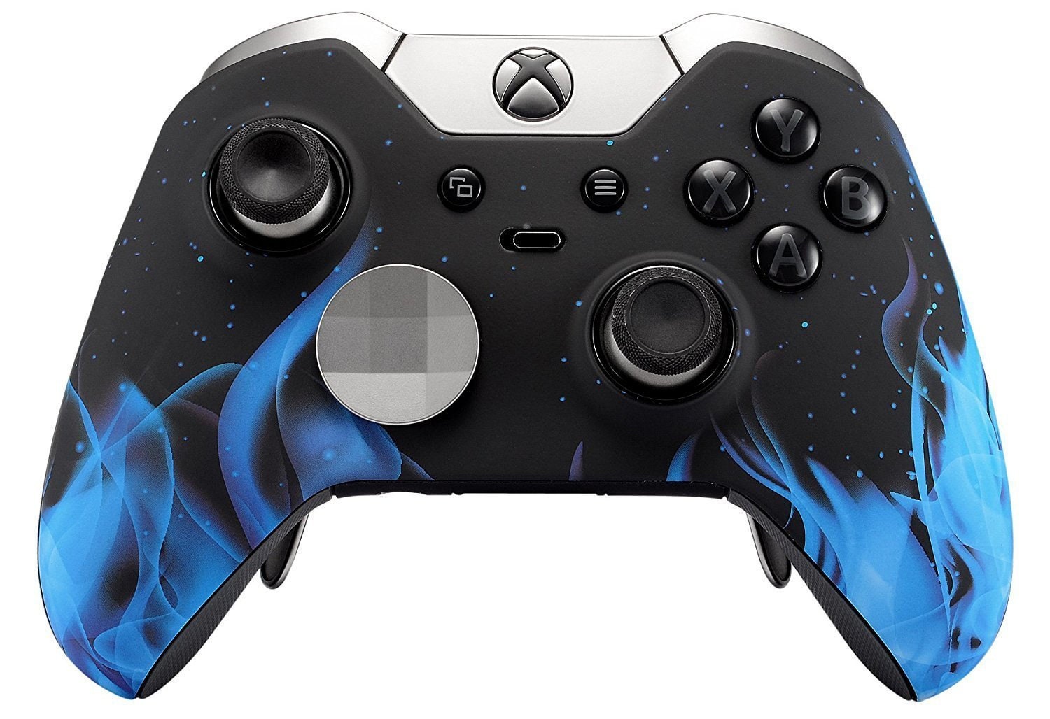 Blue Fire Xbox One Elite Rapid Fire Modded Controller 40 Mods For Cod Fortnite Bo3 Destiny Gow 4 Jitter Auto Aim And Much More - 
